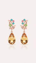 Sun Citrine drop earrings